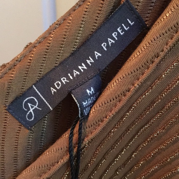 ADRIANNA PAPPEL COPPER GLITTERED TOP - Picture 5 of 9